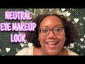 SIMPLE NEUTRAL EYE MAKEUP LOOK FOR DARK SKIN FT. MORPHE &amp; PRETTY VULGAR | Curly Tells