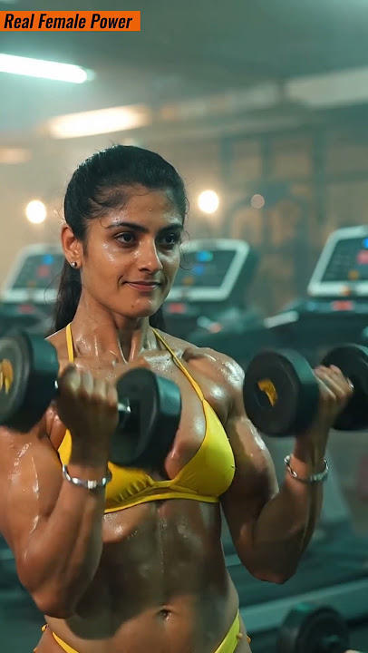 Indian Gym Girl Curls 🔥 | Female Fitness Motivation #Shorts