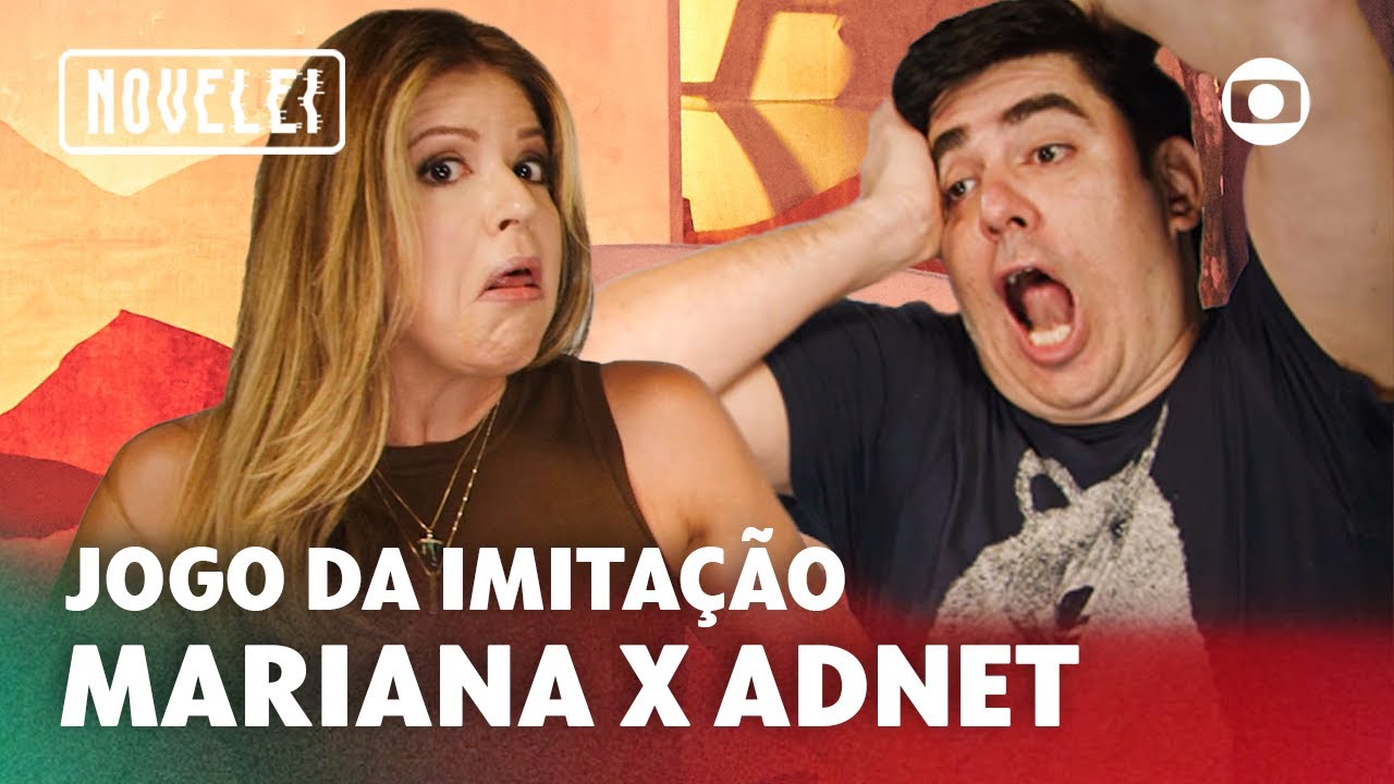 Marcelo Adnet e Mariana Santos arrasam nas imitações e acertam tudo! | Jogo da Imitação | Novelei