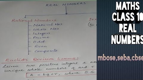 class 10 maths,real numbers,euclid division algorithm,seba,cbse,mbose finding hcf