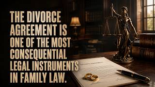 The divorce agreement is one of the most consequential legal instruments in family law.