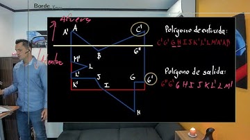 Gráficos por Computadora S5 23 Ejemplo algoritmo Cohen-Sutherland para recorte de polígonos