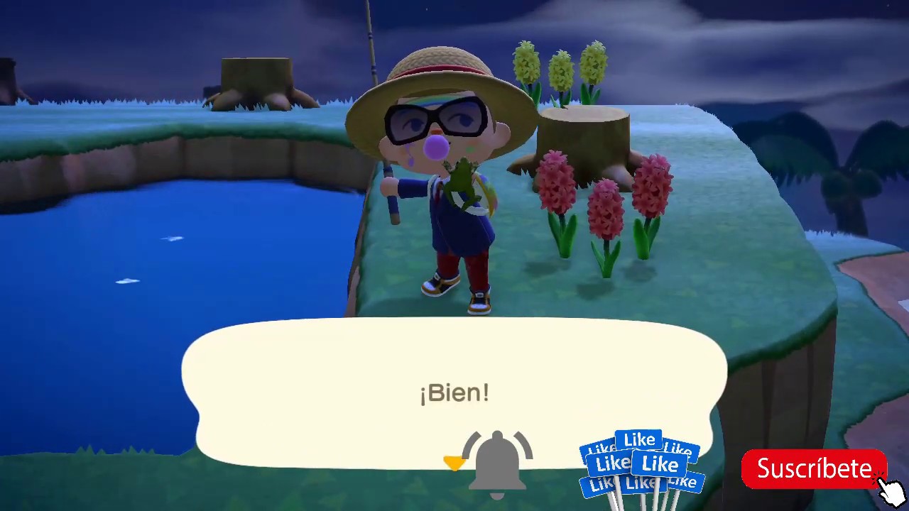 COMO PESCAR UNA RANA EN 30 SEGUNDOS! ANIMAL CROSSING NEW HORIZONS - YouTube