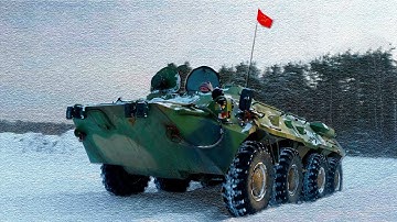 USSR APC INSIDE, OUTSIDE, ON THE MOVE!!! BTR 80