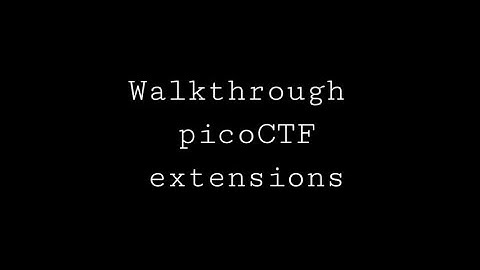 picoCTF - extensions | Walkthrough | Abhay