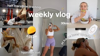 weekly vlog | ep.1 half marathon training | DIY laser hair update! my new ‍♀ era? Conagh Kathleen