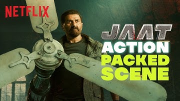 Sunny Deol’s FAN-TASTIC Power Move 💥 Dhaai Kilo Ka Haath in Action! | Jaat | Netflix India