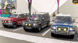 🔥 Mitsubishi Pajero Convoy Adventure 🌲 | Realistic Offroad Driving | Logitech G29 Gameplay | 4K screenshot 2