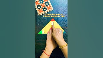 Angle Sum Property Proof| How to Verify Angle Sum Property of the #maths #fun #ytshorts #shorts