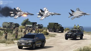 Irani Fighter Jets & Helicopters Attack on Israeli Army Nuclear Convoy | Iran vs Israel War - GTA 5 by Game Loverz 1,912 views 2 months ago 7 minutes, 11 seconds