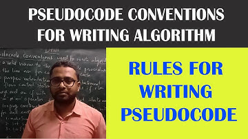 What are the Pseudocode conventions used while writing Algorithm