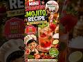 Mini Strawberry Mojito 🍓🍹 | Tiny Chef Miniature Cooking | NanoNibble Kitchen #Shorts
