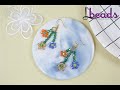 Lbeads Handmade Flower Shaped Beaded Earrings