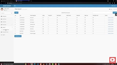 Aplikasi Siakad sekolah berbasis web php source code