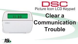 Clearing a communication trouble on a fixed LCD keypad