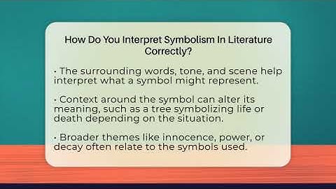 How Do You Interpret Symbolism In Literature Correctly? - The Prose Path
