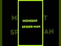 Midnight spiderman marvel digitalart midjourney spiderman