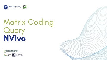 Matrix Coding Query Nvivo (Bahasa Indonesia)