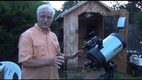 How to set up an 8 inch Celestron HD telescope and Mallincam video camera