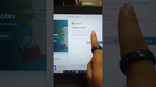 Microsoft account sign in. Create new account in laptop