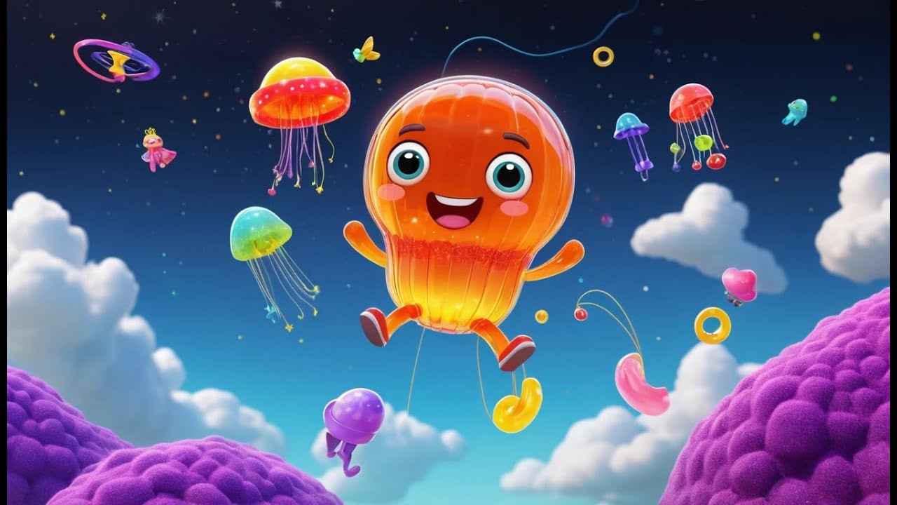 Fall Guys Jelly Jumper Got Flung by a Giant | Nursery Rhymes for Kids & Baby Songs