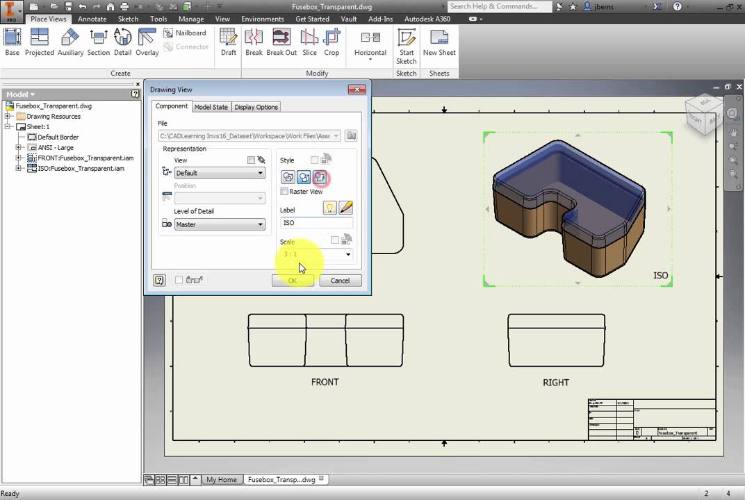 How to adjust the SOLIDWORKS Transparency Amount applied to parts