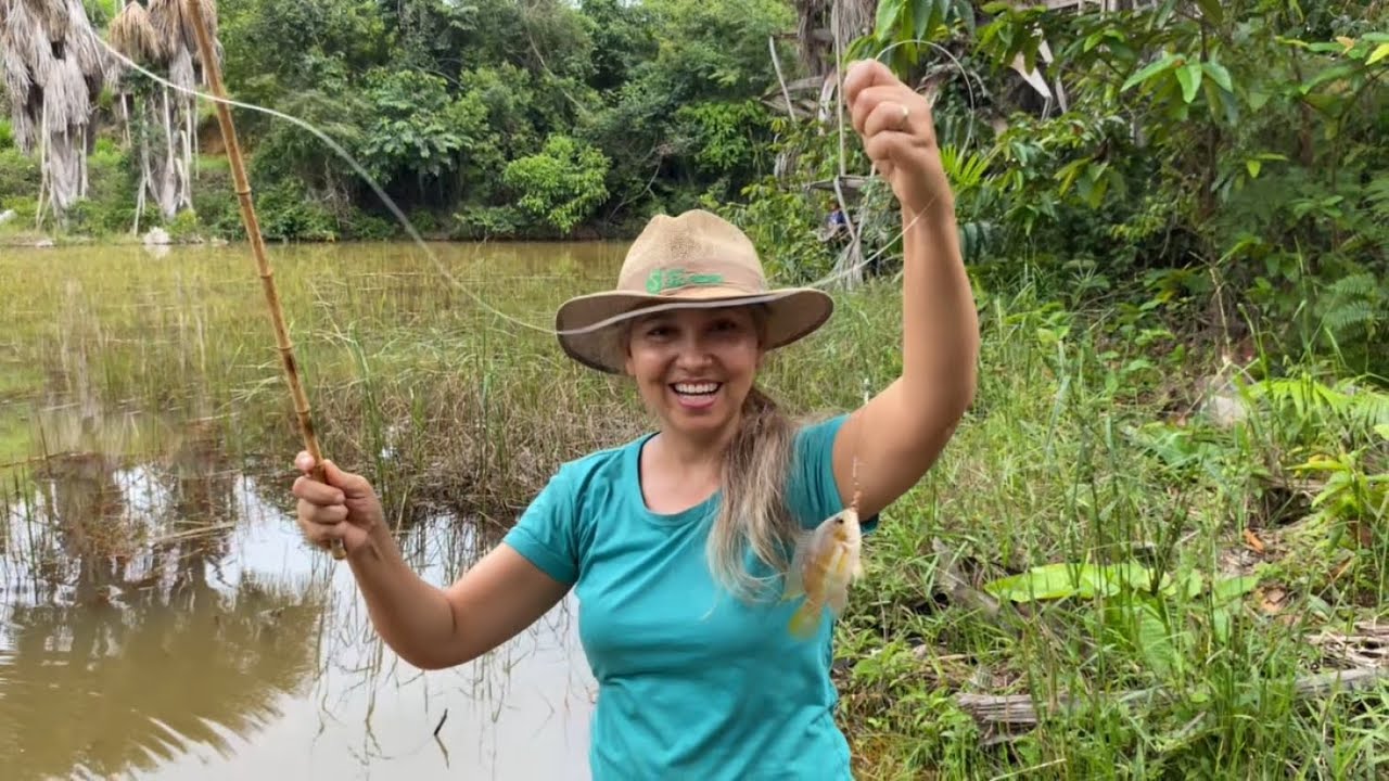 AVENTURA NO MEIO DO MATO, PESCA COM OS AMIGOS, FOI SÓ PUXANDO 