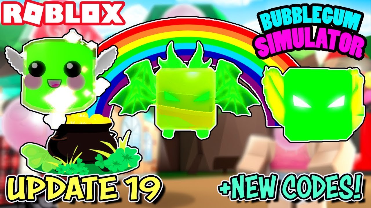 New Codes Update 19 In Bubblgum Simulator Roblox St Patrick S Day Event With Lucky Egg More Youtube - bubble gum simulator roblox codes 2019 videos 9tubetv