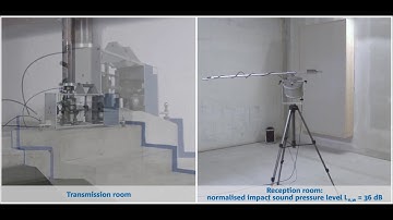 Staircase with acoustic separation provided by Schöck Tronsole®