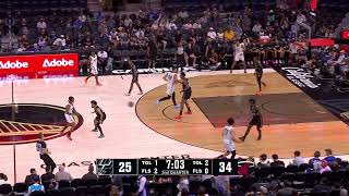 Tarris Reed Jr. hits the floater for his first Summer League bucket, and later his second