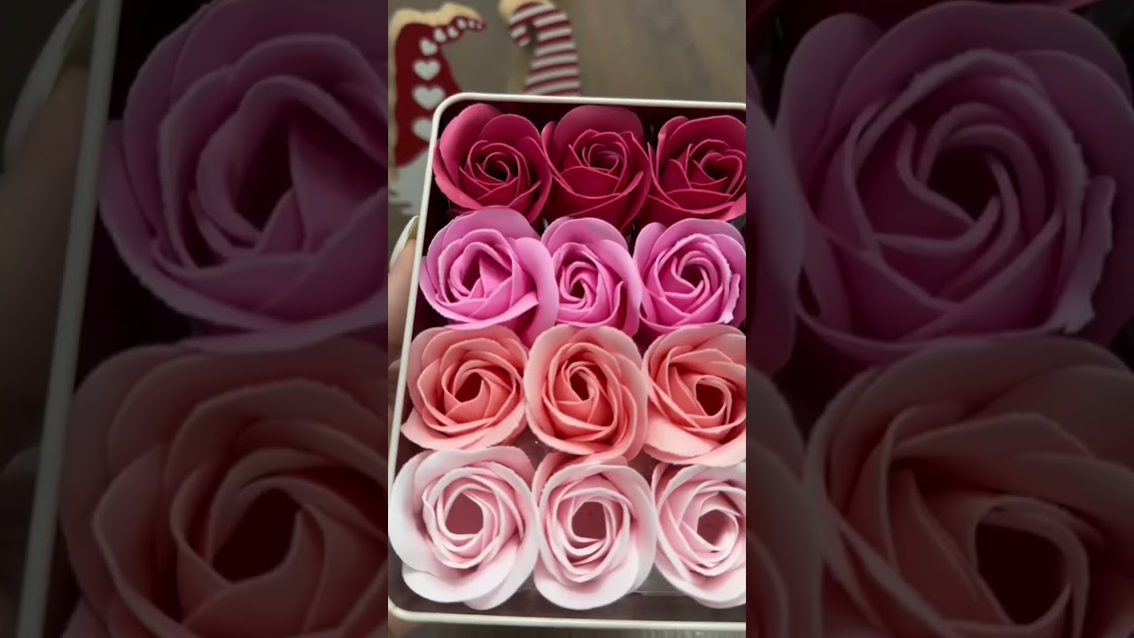 Unboxing Love Soap Petals #shorts #asmr #satisfying #satisfyingvideo #love #soap