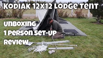 Assembly and One Person Kodiak Lodge Tent Set-up