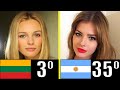 LOS 50 PAÍSES CON MÁS MUJERES DEL MUNDO