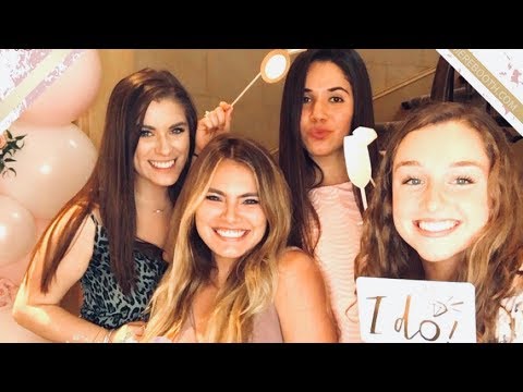weekend vlog: kirby's lingerie shower - YouTube