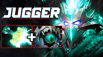 Insane 900GPM Farm Juggernaut 32Kills Insane Slash Damage Eye of Skadi + Mjollnir Builds Dota 2