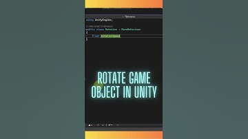 Unity 3D Tutorial: How to Rotate Game Object with C# Script | Beginner