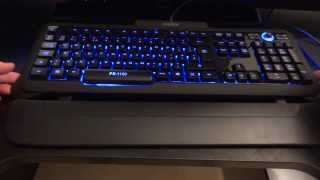 Perixx PX-1100 UK Backlit Gaming Keyboard - Overview & Review - By TotallydubbedHD screenshot 5