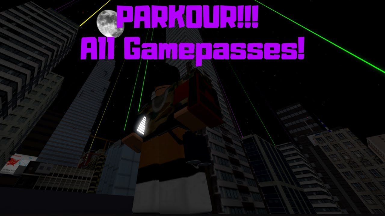 Roblox Parkour All Gamepasses Showcase Youtube - roblox parkour gamepass script