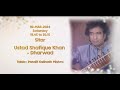 Ustad shafique khan  dharwad sitar  45th sangeet samrat alladiyakhan music festival  2024