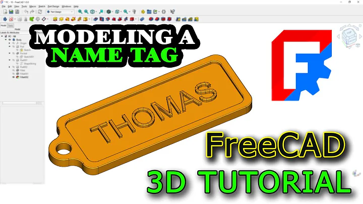 FreeCAD 1.0 Tutorial | Easy FreeCAD Tutorial 2025 | 3D model lessons