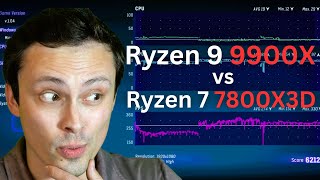 This was quite the rabbit hole... (Ryzen 9 9900X vs 7800X3D gaming benchmark investigation)