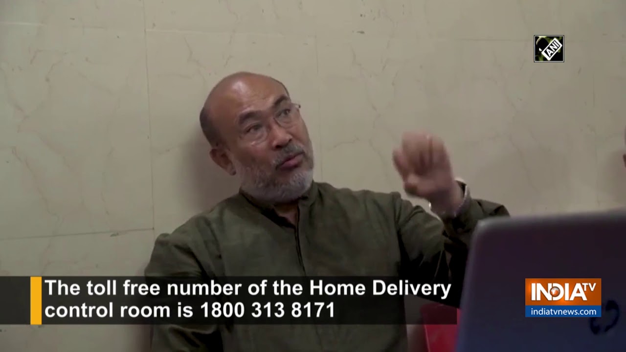 Manipur CM inaugurates Home Delivery control room to provide essential