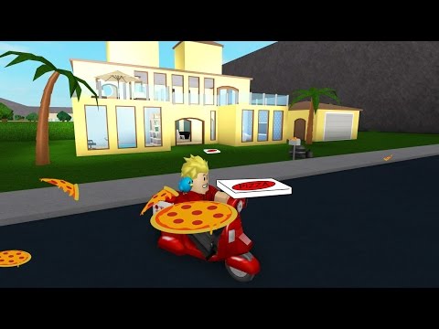 Pizza Delivery In Roblox House Tour Welcome To Bloxburg Gamer Chad Plays Youtube - cookie cafe custom roblox bloxburg speed build youtube