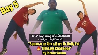 Day5"Squeeze Ur Abs &Burn BellyFat Challenge By IsmartAruna screenshot 4