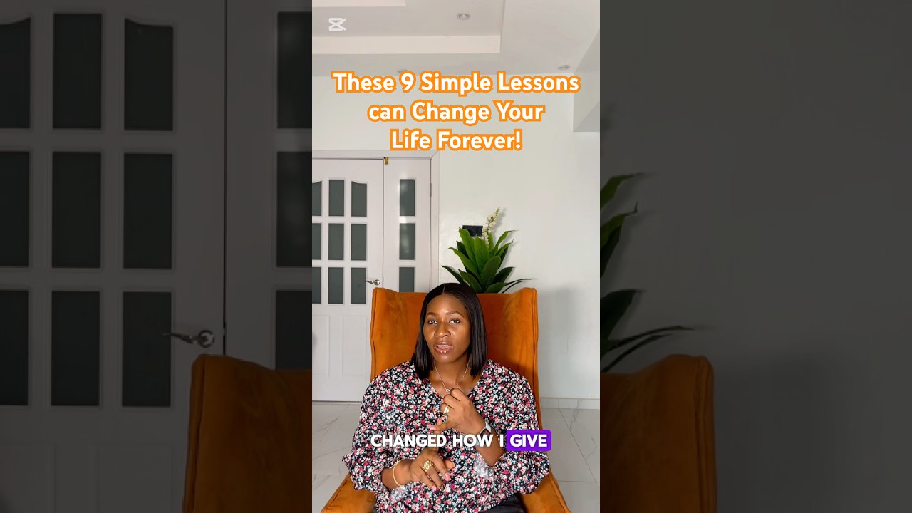 9 Simple Life Lessons That Can Change Your Life for The Better✍️👂💡✅ 