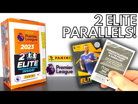 2 PARALLEL STICKERS! | PANINI PREMIER LEAGUE 2023 STICKERS | 120 PACKET BOX 10 PACK OPENING!