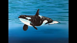 #398 How to paint an Orca under water /You can do it