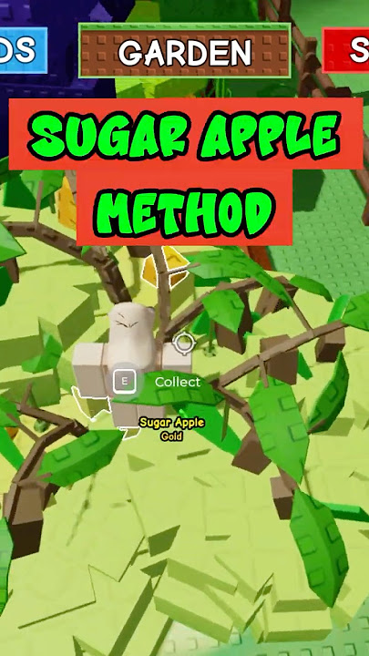 Sugar apple method in Grow a garden -  #roblox #robloxedit