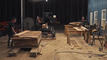 Day 585 - Firewood Donation, Finishing a Beam Job, & Board and Batten