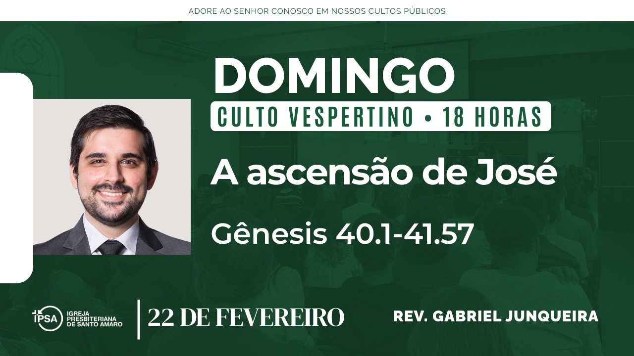 🔴 Culto Vespertino | 22/02 | 18h - Rev. Gabriel Junqueira